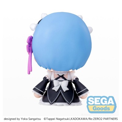 SEGA GOODS RE:ZERO FUWA PETIT CHIBI REM FIGURE