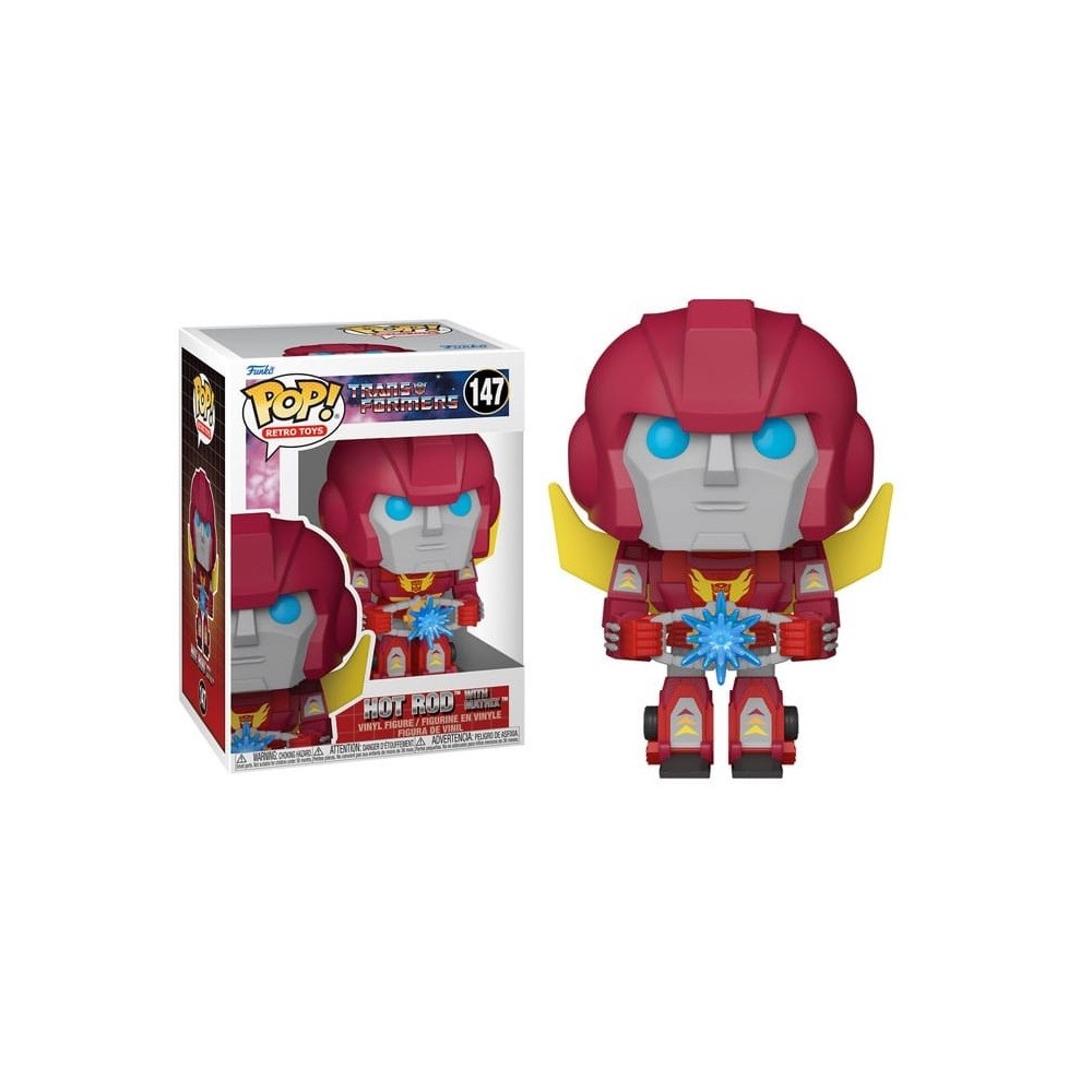 FUNKO POP! TRANSFORMERS HOT ROD WITH MATRIX BOBBLE HEAD FIGURE FUNKO