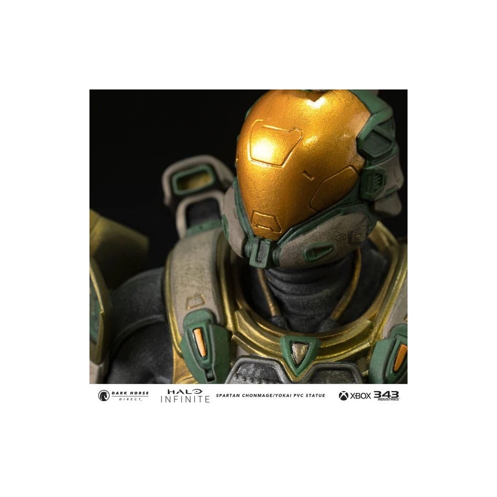 DARK HORSE HALO INFINITE SPARTAN CHONMAGE YOKAI 25CM PVC STATUE FIGURE