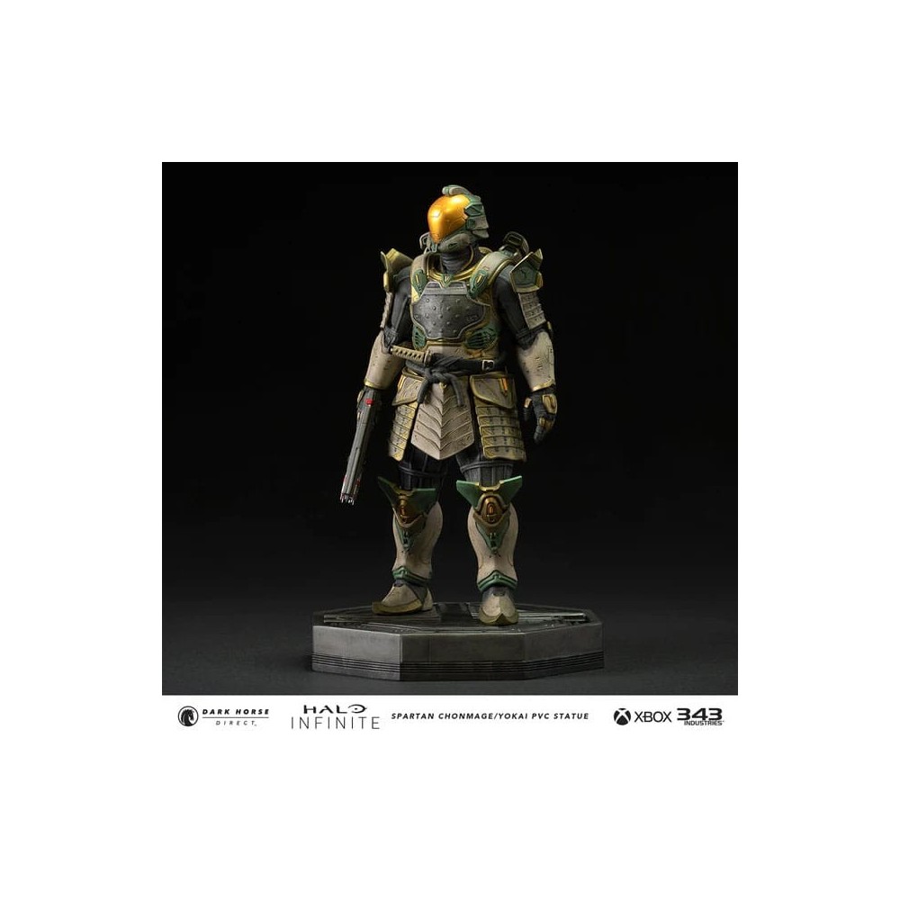 DARK HORSE HALO INFINITE SPARTAN CHONMAGE YOKAI 25CM PVC STATUE FIGURE