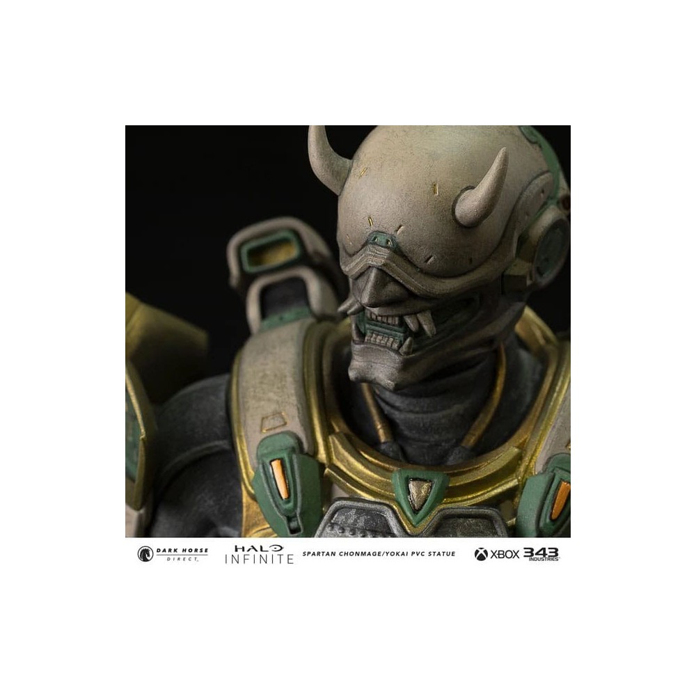 DARK HORSE HALO INFINITE SPARTAN CHONMAGE YOKAI 25CM PVC STATUE FIGURE
