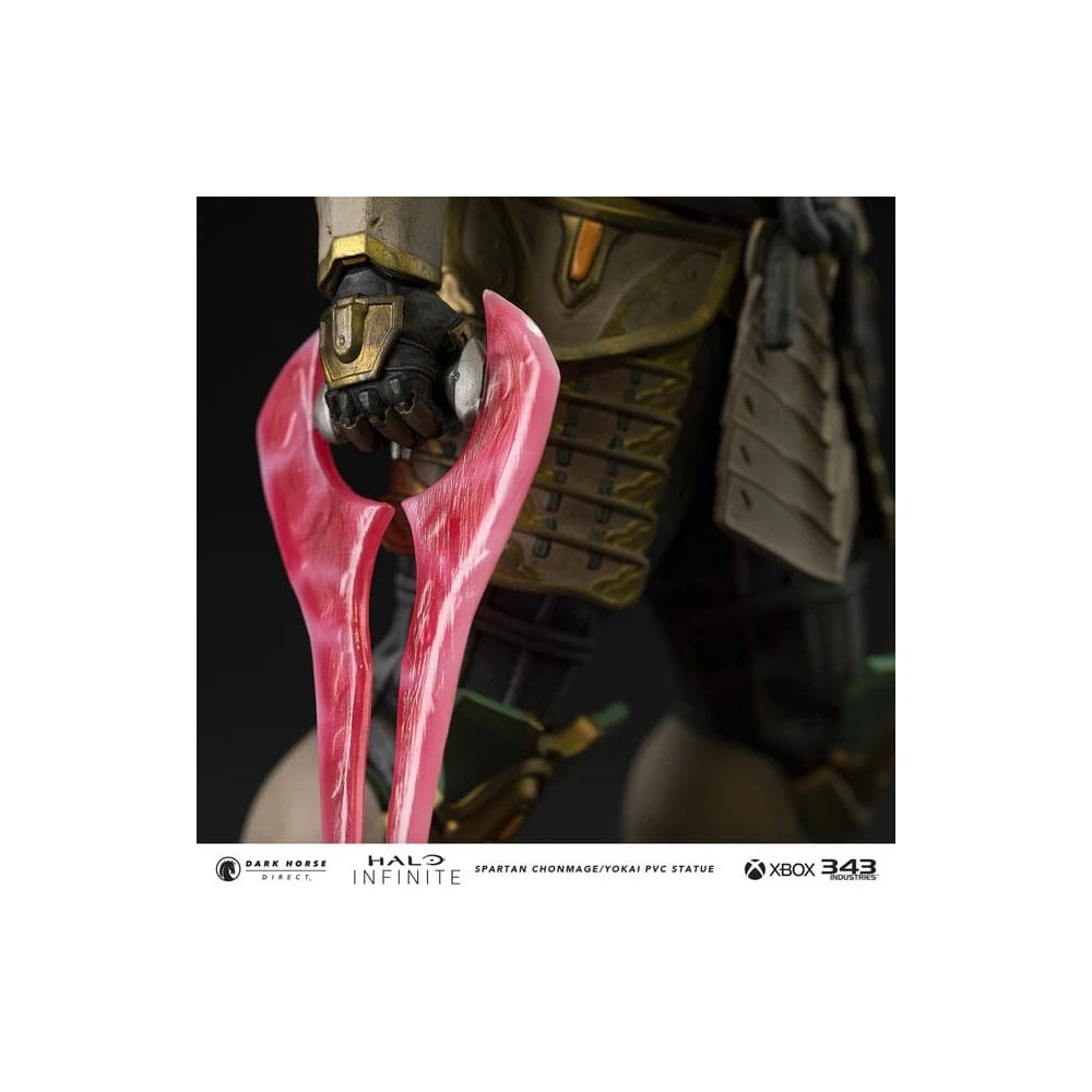 DARK HORSE HALO INFINITE SPARTAN CHONMAGE YOKAI 25CM PVC STATUE FIGURE