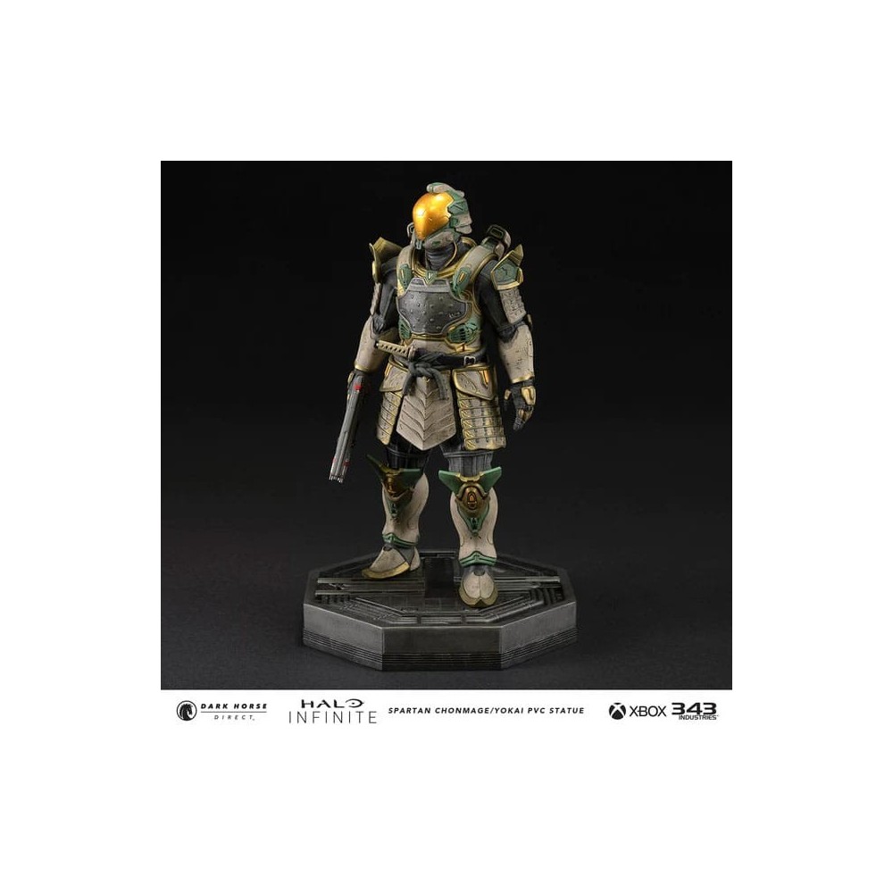 DARK HORSE HALO INFINITE SPARTAN CHONMAGE YOKAI 25CM PVC STATUE FIGURE