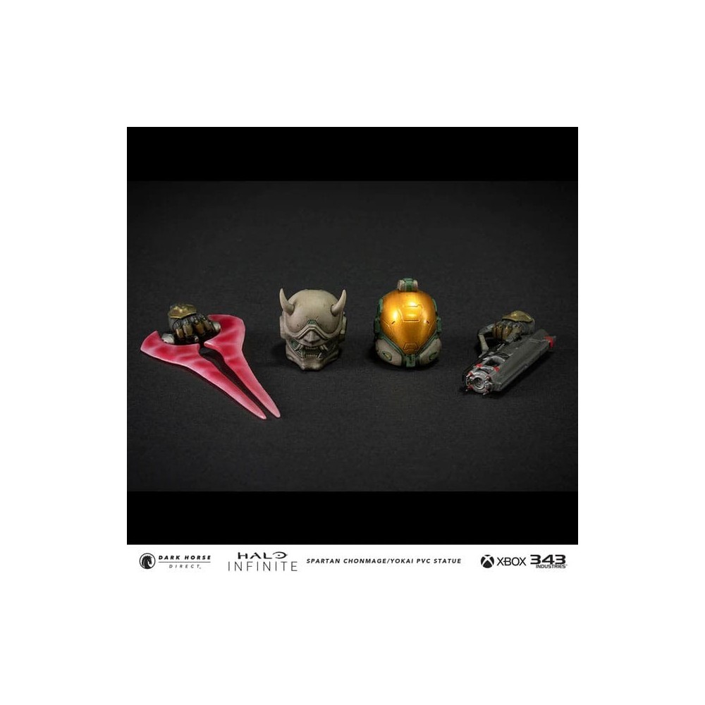 DARK HORSE HALO INFINITE SPARTAN CHONMAGE YOKAI 25CM PVC STATUE FIGURE