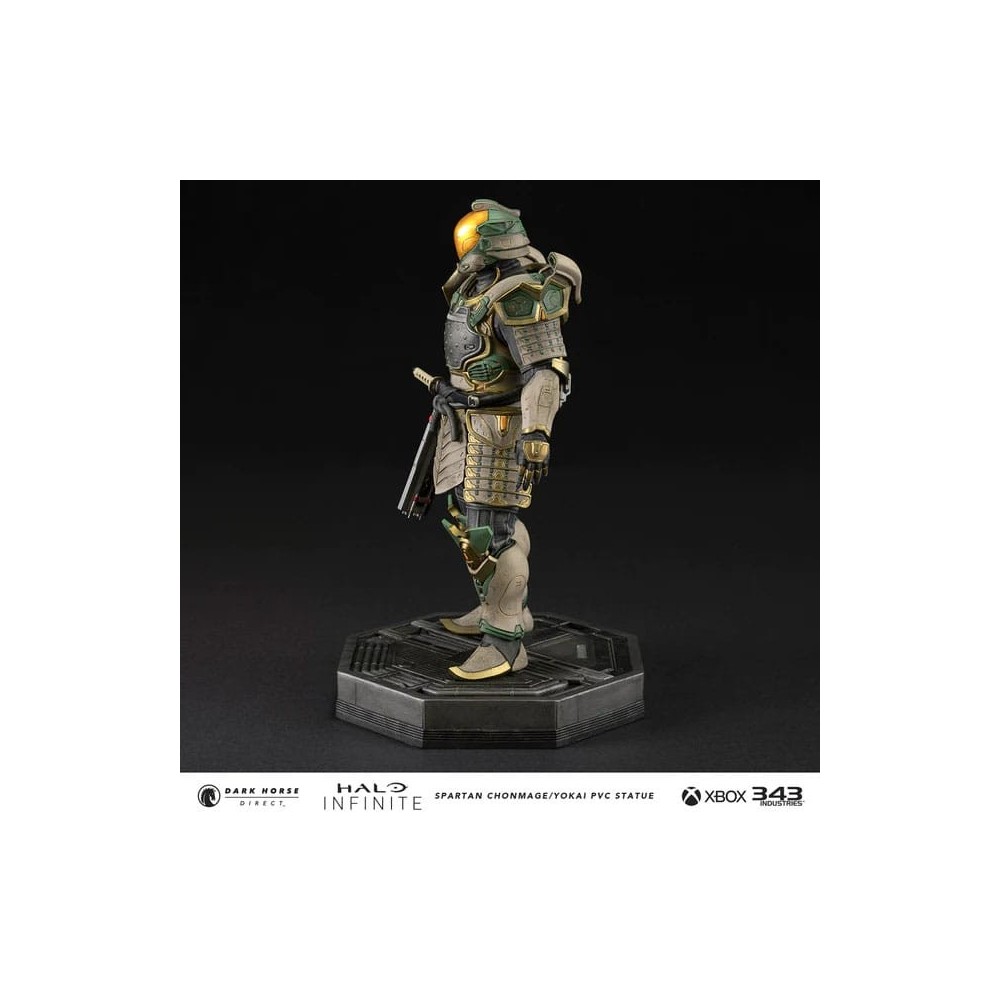 DARK HORSE HALO INFINITE SPARTAN CHONMAGE YOKAI 25CM PVC STATUE FIGURE