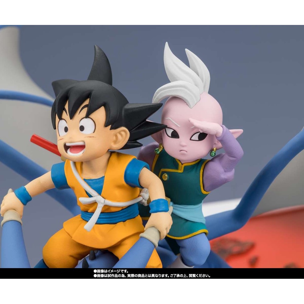 DRAGON BALL DAIMA SON GOKU & SUPREME KAI WELCOME FIGUARTS ZERO STATUA FIGURE BANDAI