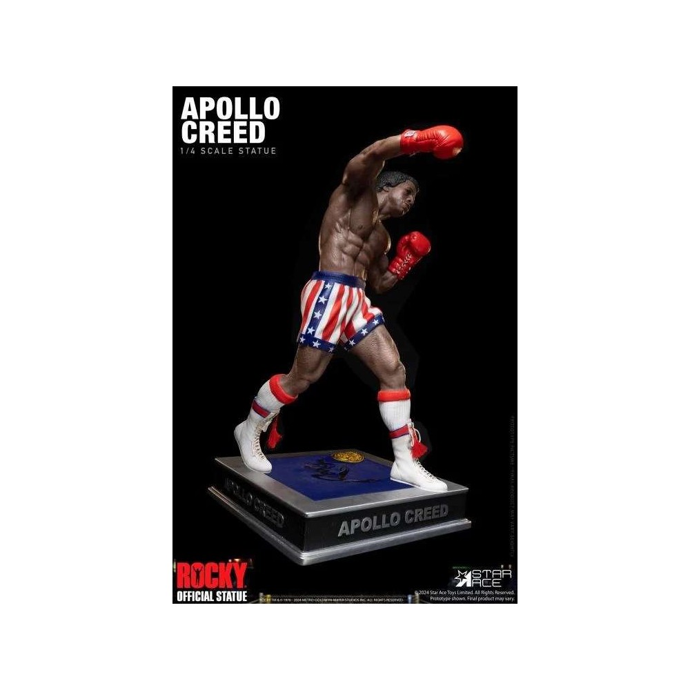 STAR ACE ROCKY EPIC FIGHT APOLLO CREED STATUE 1/4 SCALE FIGURE