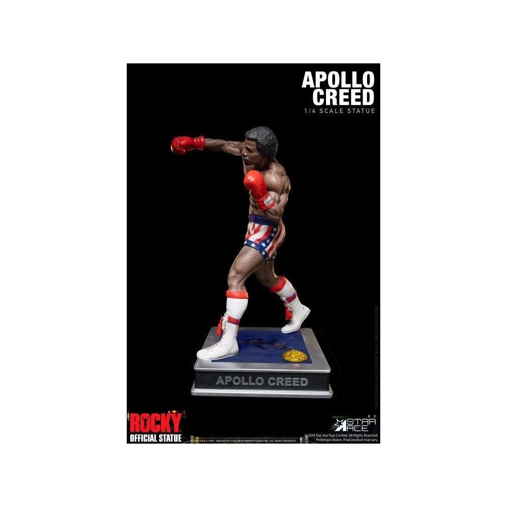 STAR ACE ROCKY EPIC FIGHT APOLLO CREED STATUE 1/4 SCALE FIGURE