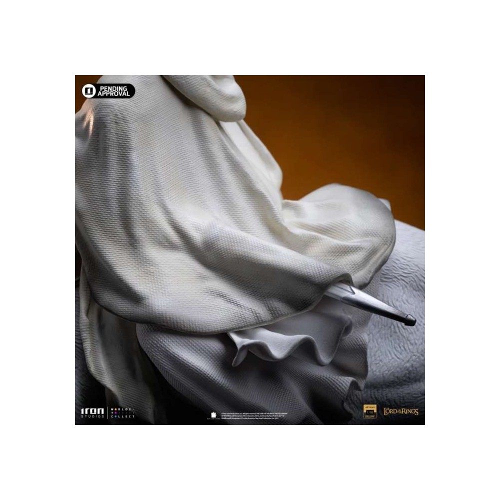 IRON STUDIOS THE LORD OF THE RINGS GANDALF THE WHITE ON SHADOWFAX ART SCALE 1/10 STATUE FIGURE