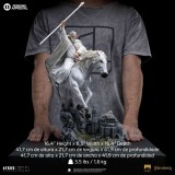 IL SIGNORE DEGLI ANELLI GANDALF THE WHITE ON SHADOWFAX ART SCALE 1/10 STATUA FIGURE IRON STUDIOS