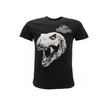 MAGLIA T SHIRT JURASSIC WORLD T REX NERA