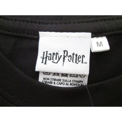 MAGLIA T SHIRT HARRY POTTER HUFFLEPUFF TASSOROSSO NERA