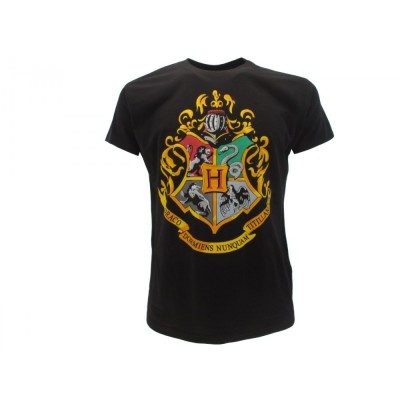 MAGLIA T SHIRT HARRY POTTER HOGWARTS NERA