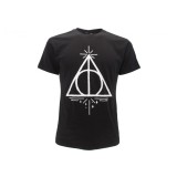 MAGLIA T SHIRT HARRY POTTER DONI DELLA MORTE NERA