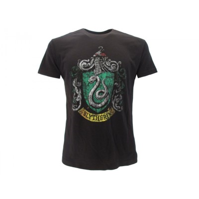 MAGLIA T SHIRT HARRY POTTER SLYTHERN SERPEVERDE NERA