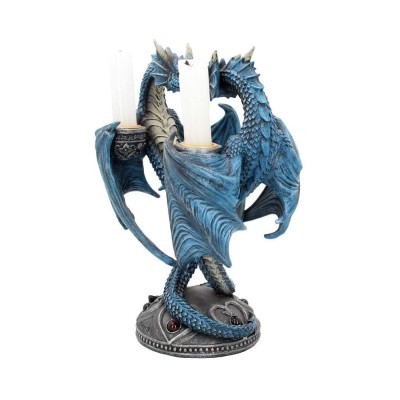 NEMESIS NOW ANNE STOKES DRAGON HEART CANDLE HOLDER RESIN STATUA FIGURE