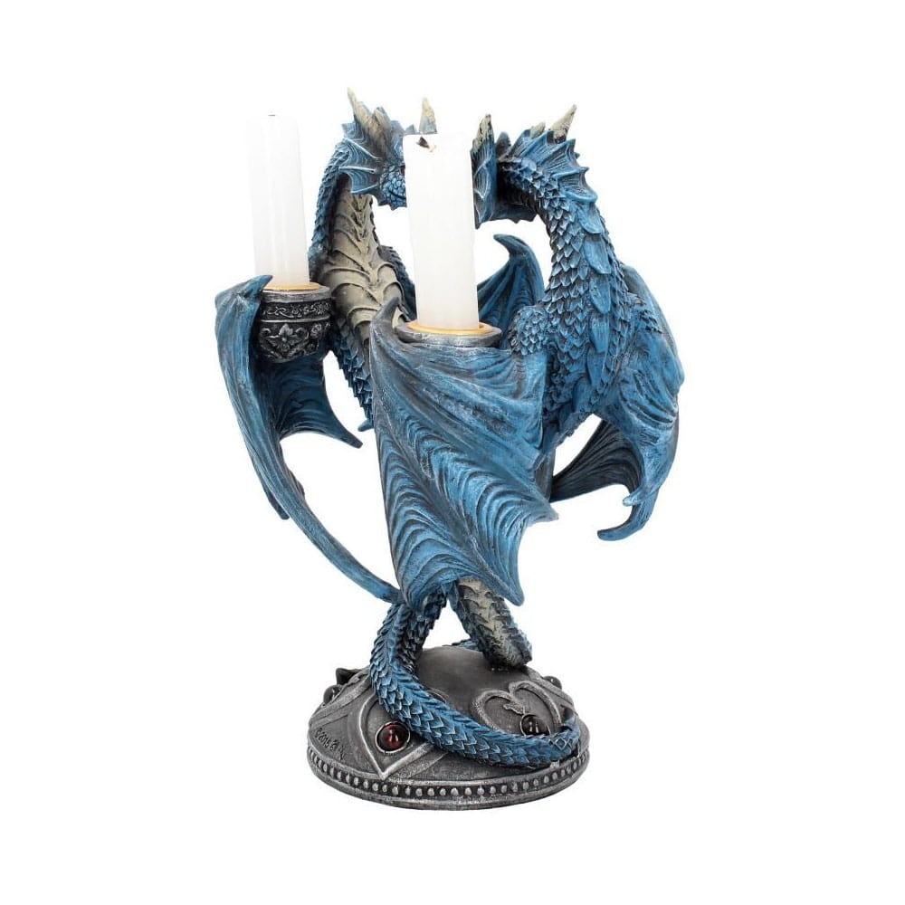 NEMESIS NOW ANNE STOKES DRAGON HEART CANDLE HOLDER RESIN STATUA FIGURE