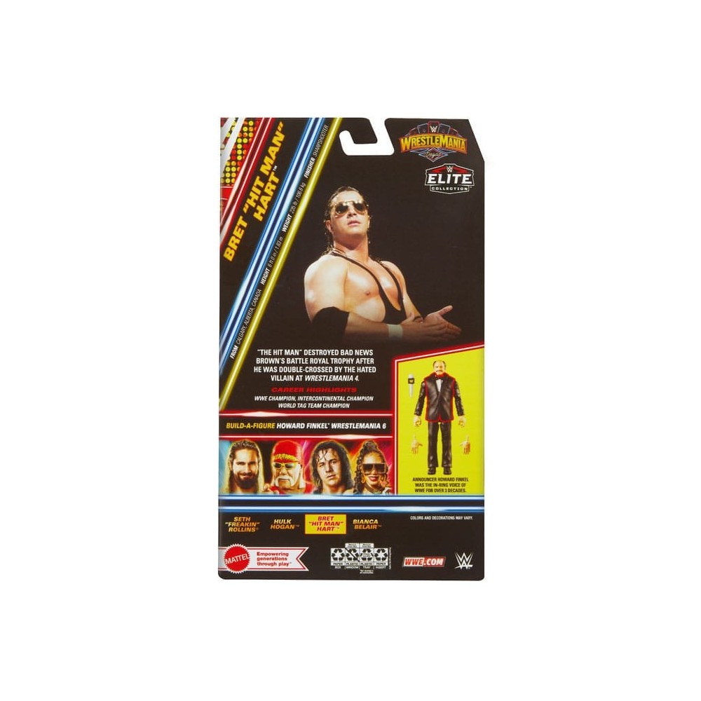 MATTEL WWE ELITE COLLECTION SERIES BRET HIT MAN HART ACTION FIGURE