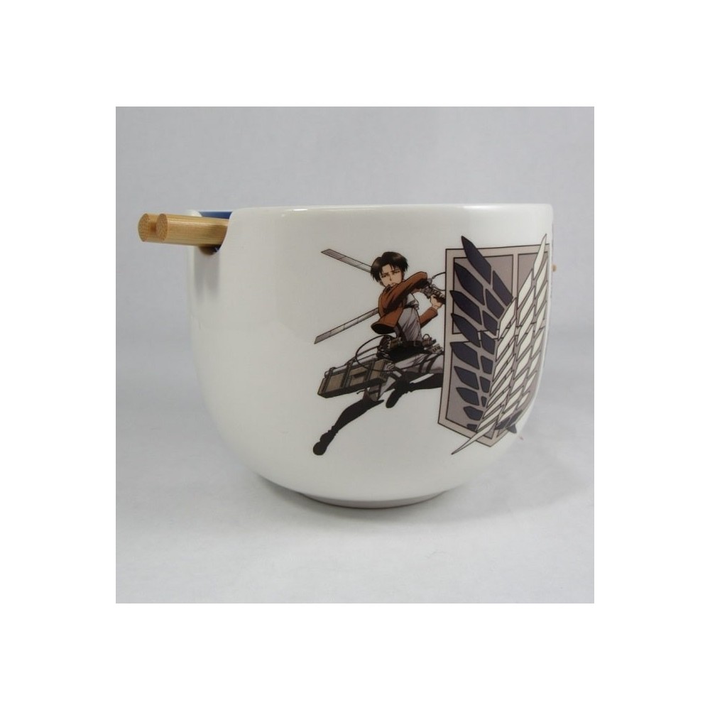 ATTACCO DEI GIGANTI SURVEY CORPS CIOTOLA E BACCHETTE RAMEN BOWL JUST FUNKY