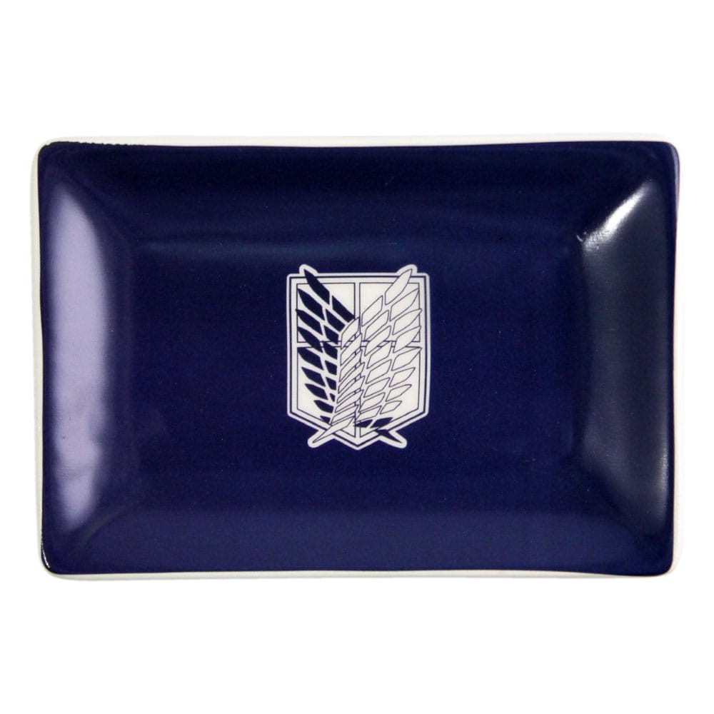 ATTACCO DEI GIGANTI SURVEY CORPS CERAMIC SUSHI SET E BACCHETTE JUST FUNKY