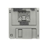 DOOM II COMMEMORATIVE FLOPPY DISC ANTIQUE SILVER EDITION REPLICA FANATTIK
