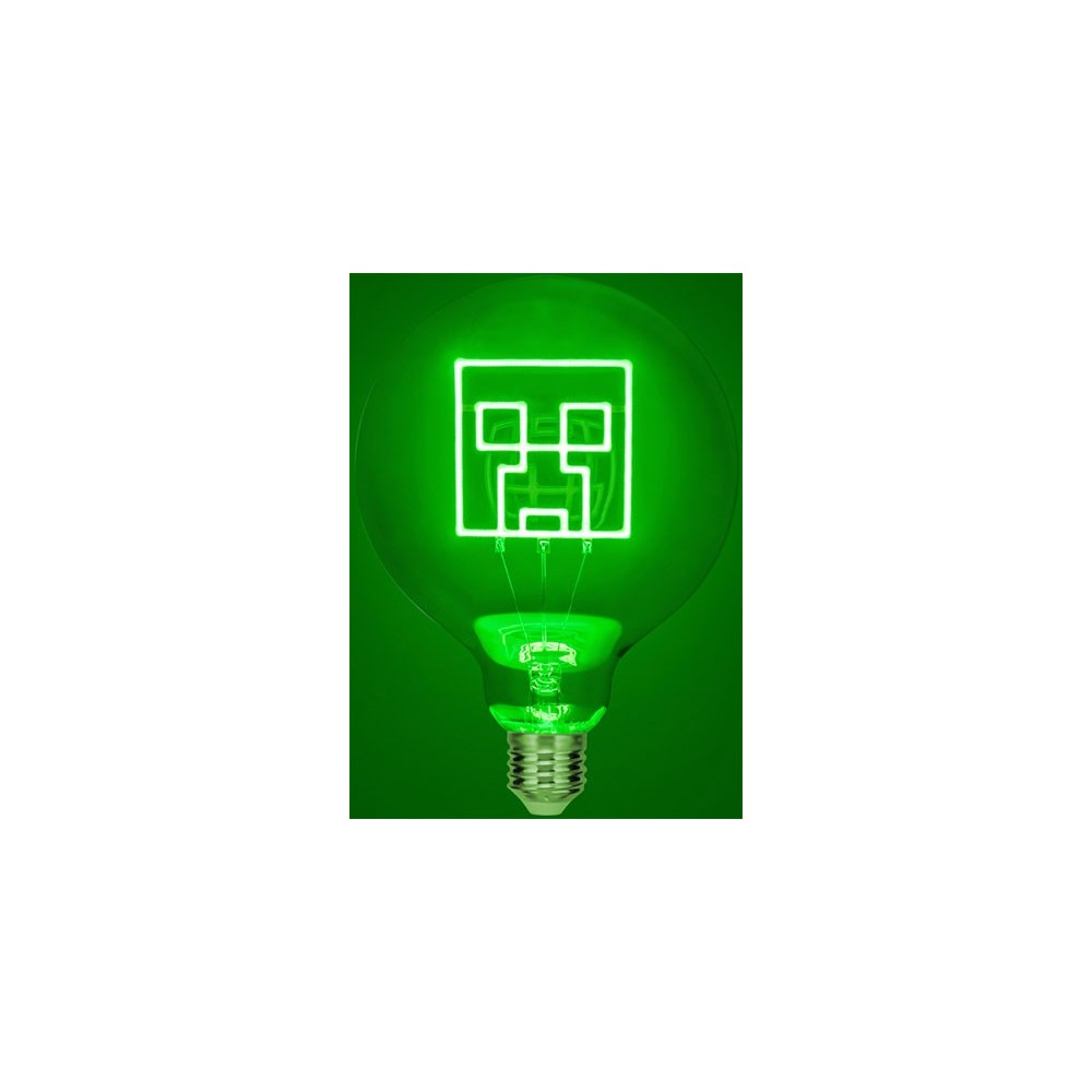 MINECRAFT CREEPER LED NEON BULB LAMPADINA PALADONE PRODUCTS