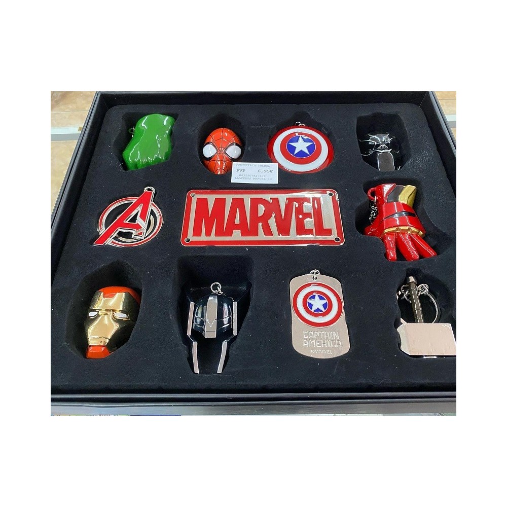 MARVEL 3D SET 10X PORTACHIAVI KIDS LICENSING