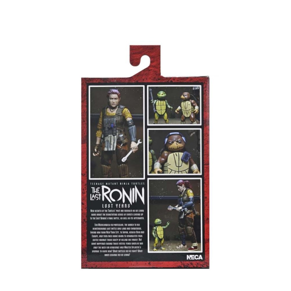 NECA TMNT NINJA TURTLES THE LAST RONIN GRAMMY APRIL WITH BABY YI & MOJA ACTION FIGURE