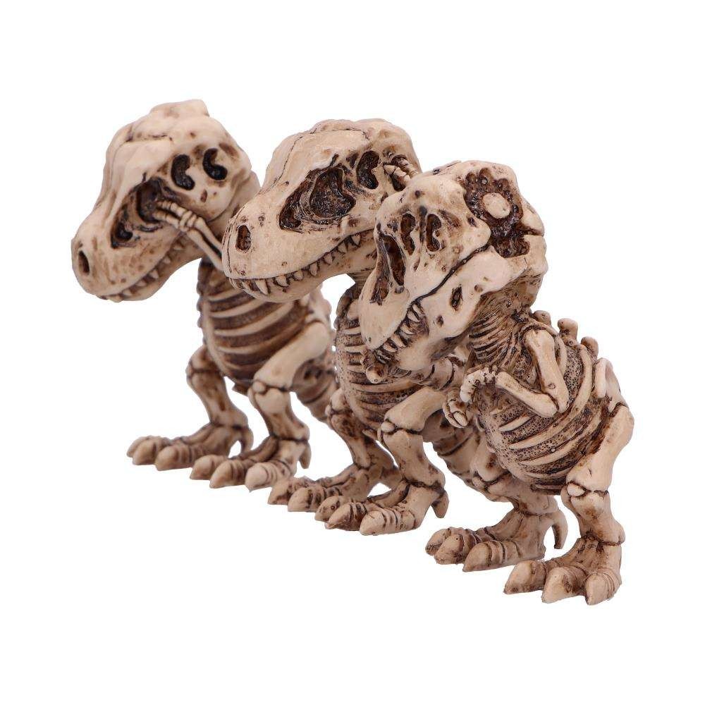 NEMESIS NOW TYRANNOSAURUS REX SKELETONS THREE WISE STATUE RESIN FIGURE
