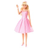 BARBIE THE MOVIE BARBIE IN PINK GINGHAM DRESS DOLL ACTION FIGURE MATTEL