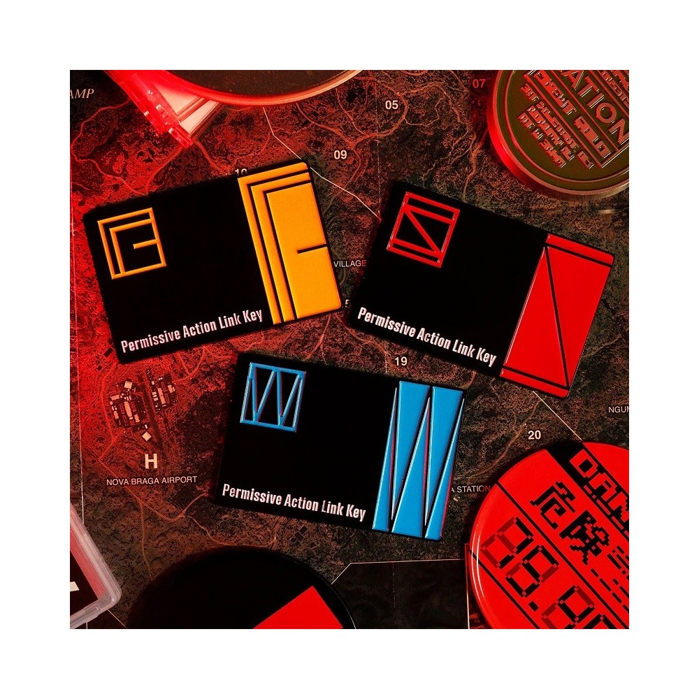 METAL GEAR SOLID METAL PAL KEYCARD SET OF 3 REPLICA FANATTIK