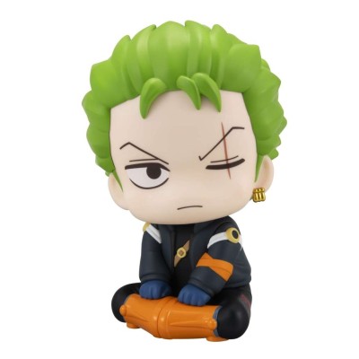 MEGAHOUSE ONE PIECE LOOK UP RORONOA ZORO FUTURE ISLAND EGGHEAD 10CM MINI FIGURE