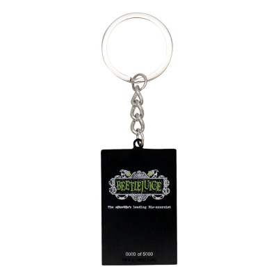 FANATTIK BEETLEJUICE HANDBOOK OF THE RECENTLY DECEASED KEYCHAIN