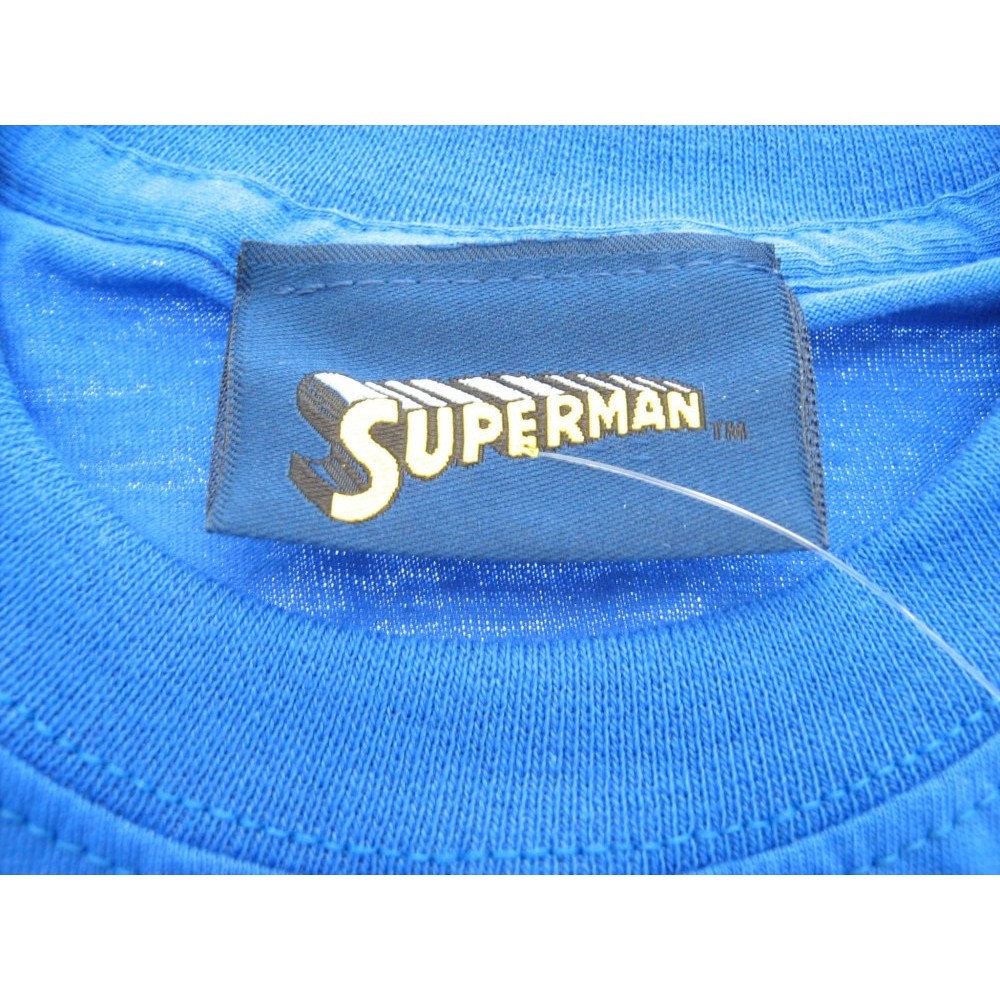 MAGLIA T SHIRT DONNA SUPERMAN LOGO BLU ROYAL