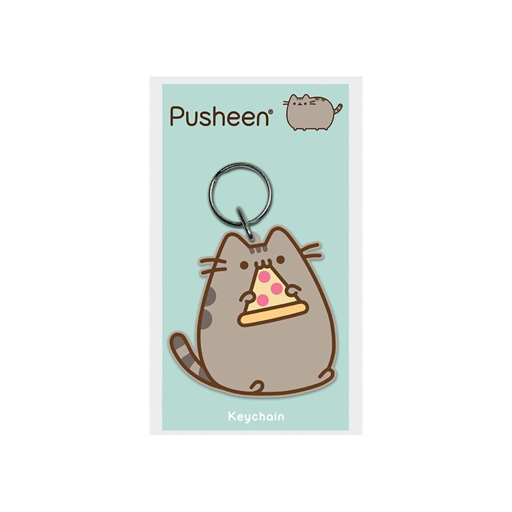 PUSHEEN THE CAT WITH PIZZA PORTACHIAVI PYRAMID INTERNATIONAL