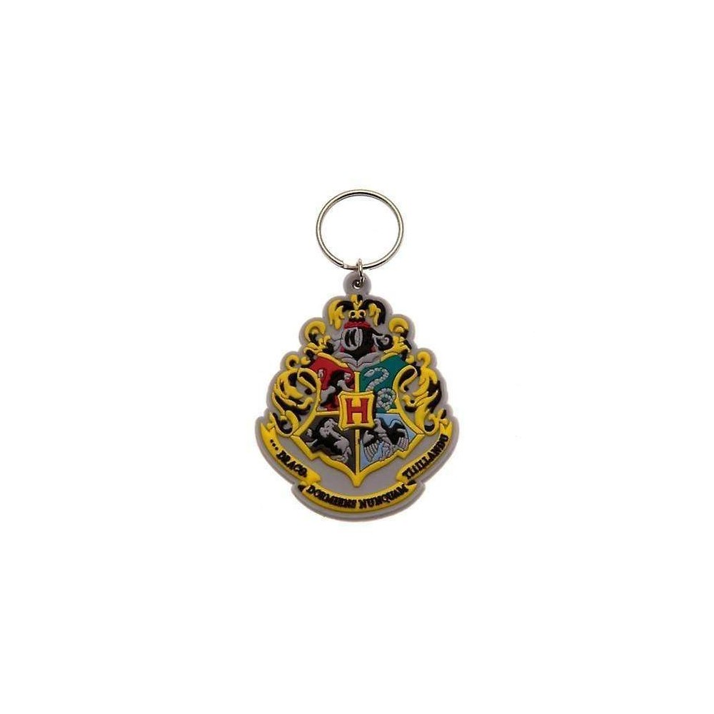 PYRAMID INTERNATIONAL HARRY POTTER HOGWARTS CREST RUBBER KEYCHAIN