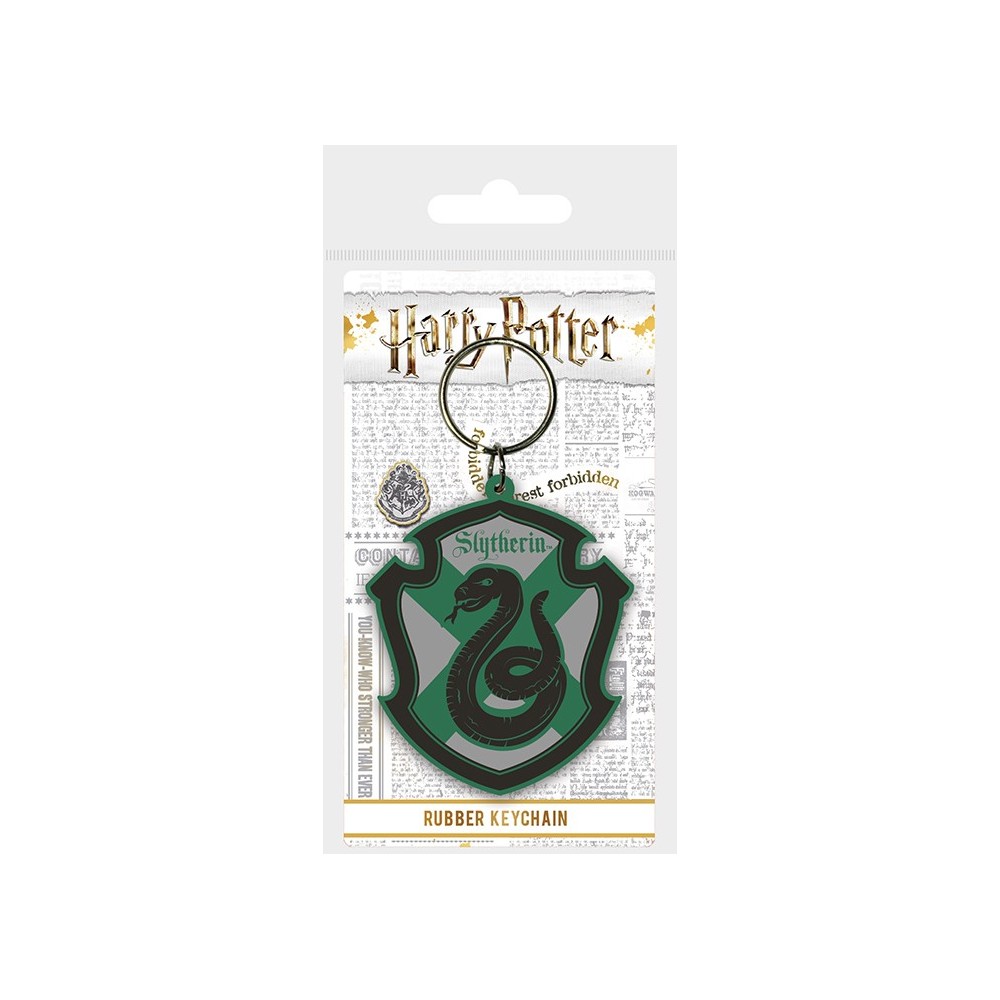 HARRY POTTER SLYTHERIN CREST RUBBER KEYCHAIN