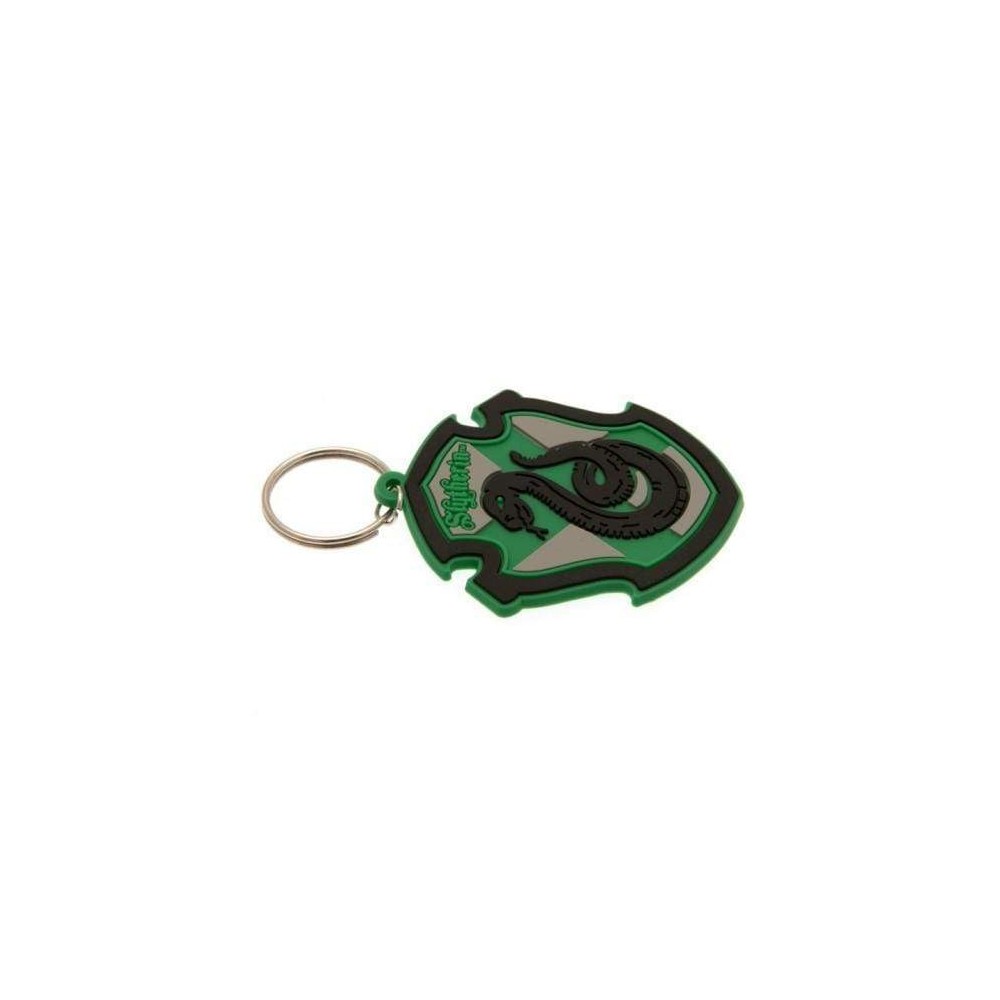 HARRY POTTER SLYTHERIN CREST RUBBER KEYCHAIN PORTACHIAVI IN GOMMA