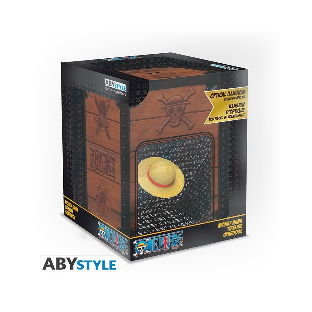ABYSTYLE ONE PIECE STRAWHAT MONEY BANK METAL BOX