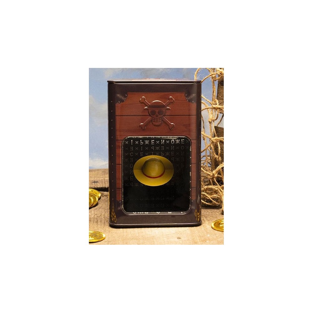 ONE PIECE STRAWHAT SALVADANAIO BOX IN METALLO ABYSTYLE