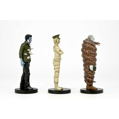 BEETLEJUICE 2 IMMIGRATION HALL SET 3-PACK STATUA FIGURE NECA