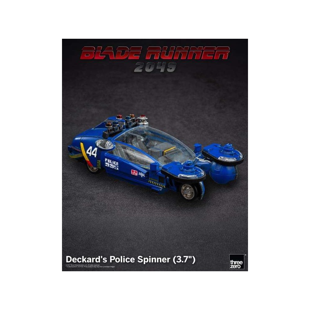 BLADE RUNNER 2049 DECKARD'S POLICE SPINNER DIE CAST 10CM FIGURE THREEZERO