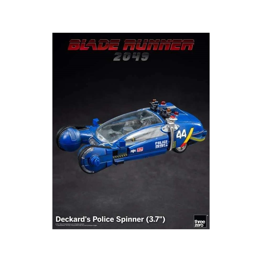 BLADE RUNNER 2049 DECKARD'S POLICE SPINNER DIE CAST 10CM FIGURE THREEZERO