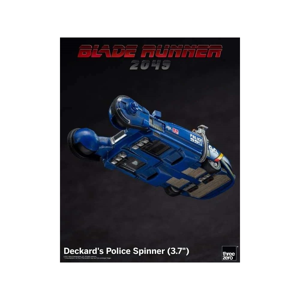 BLADE RUNNER 2049 DECKARD'S POLICE SPINNER DIE CAST 10CM FIGURE THREEZERO