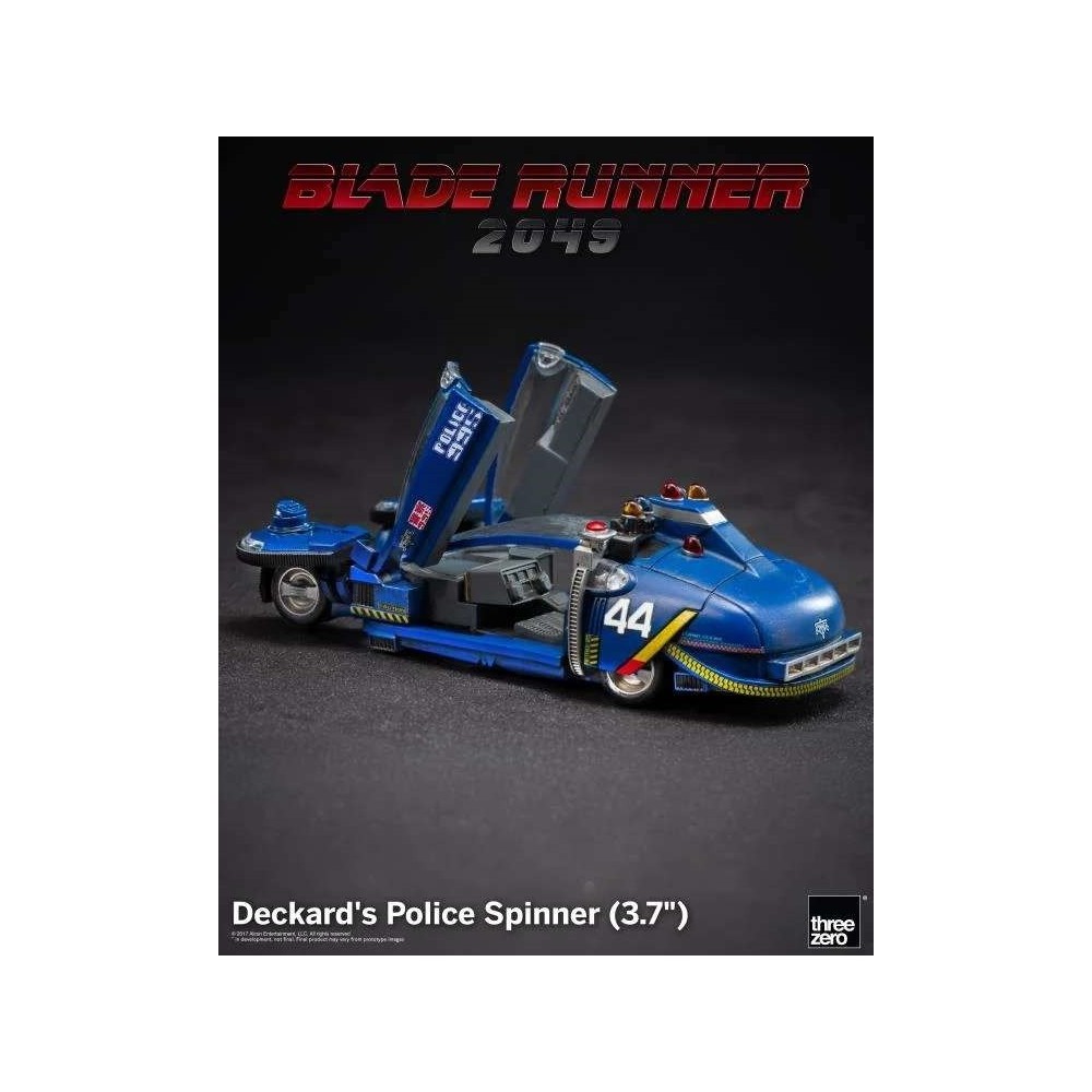 BLADE RUNNER 2049 DECKARD'S POLICE SPINNER DIE CAST 10CM FIGURE THREEZERO