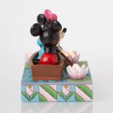 ENESCO MICKEY AND MINNIE MOUSE IN ROWBOAT STATUE LIGHT UP FIGURE