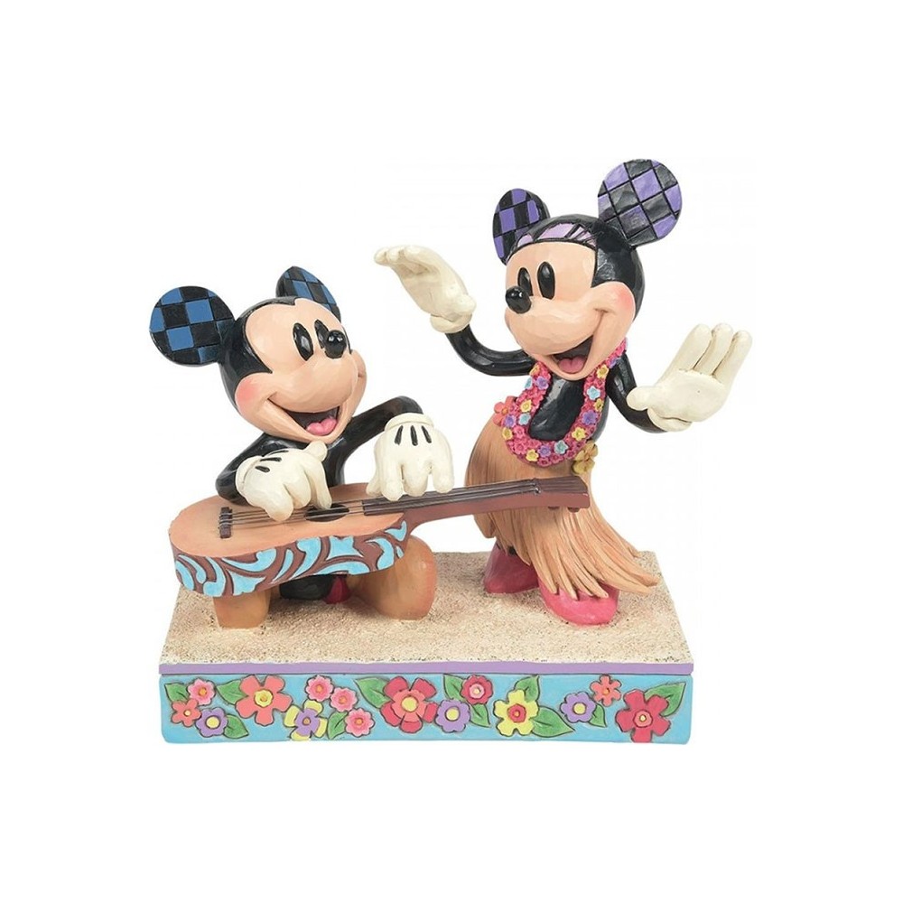 MICKEY E MINNIE HAWAII STATUA FIGURE ENESCO