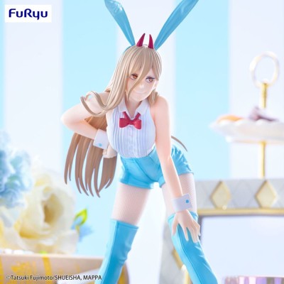 CHAINSAW MAN POWER BICUTE BUNNIES LIGHT BLUE FIGURE STATUA FURYU