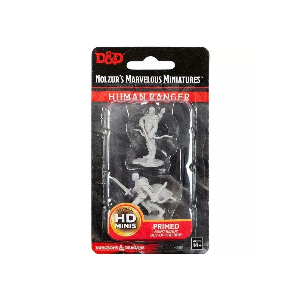 DUNGEONS AND DRAGONS NOLZUR'S HUMAN RANGER 2X MINIATURE WIZKIDS