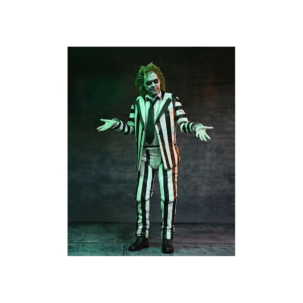NECA BEETLEJUICE BEETLEJUICE ULTIMATE STRIPED SUIT PVC ACTION FIGURE